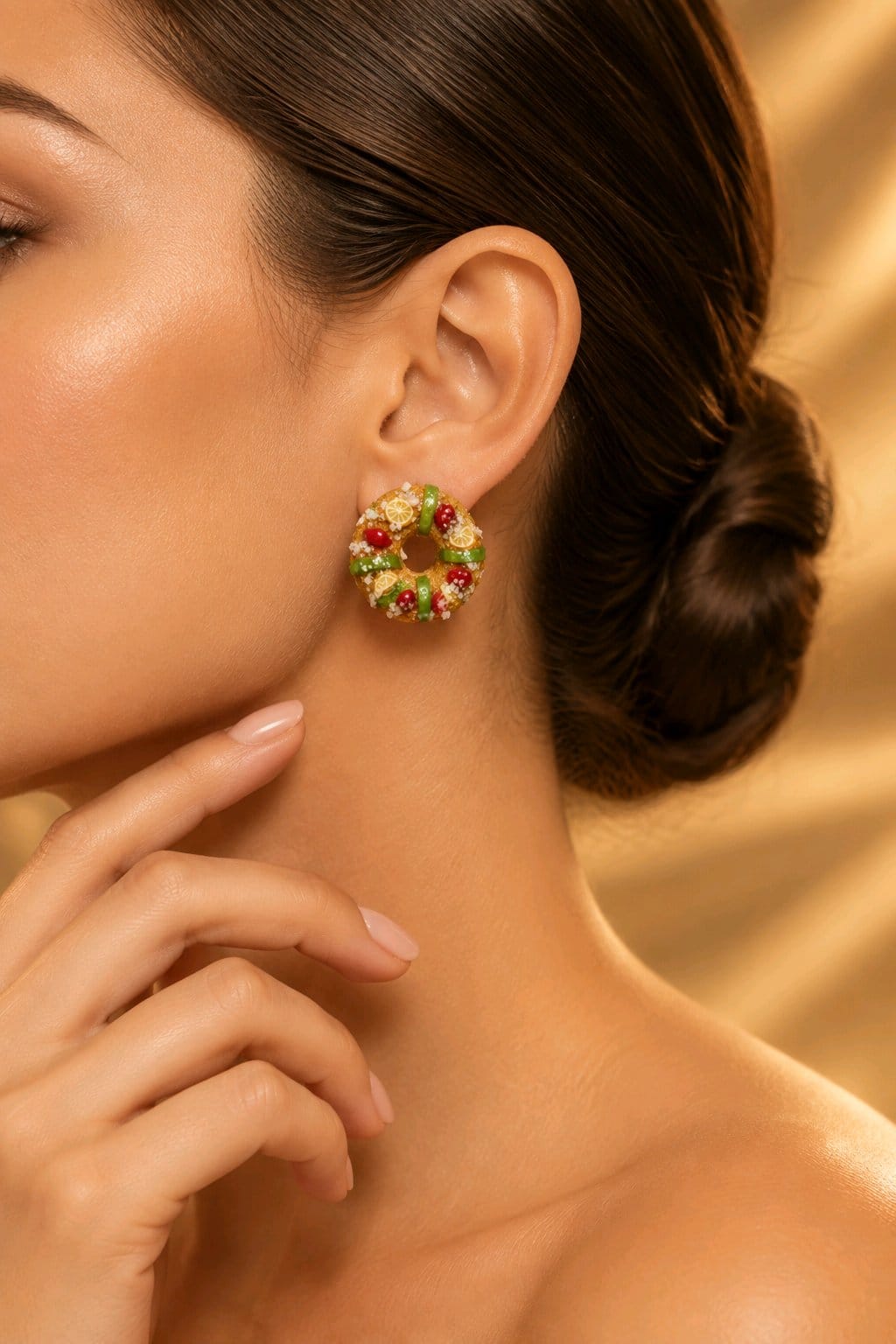 Pendientes roscón de reyes